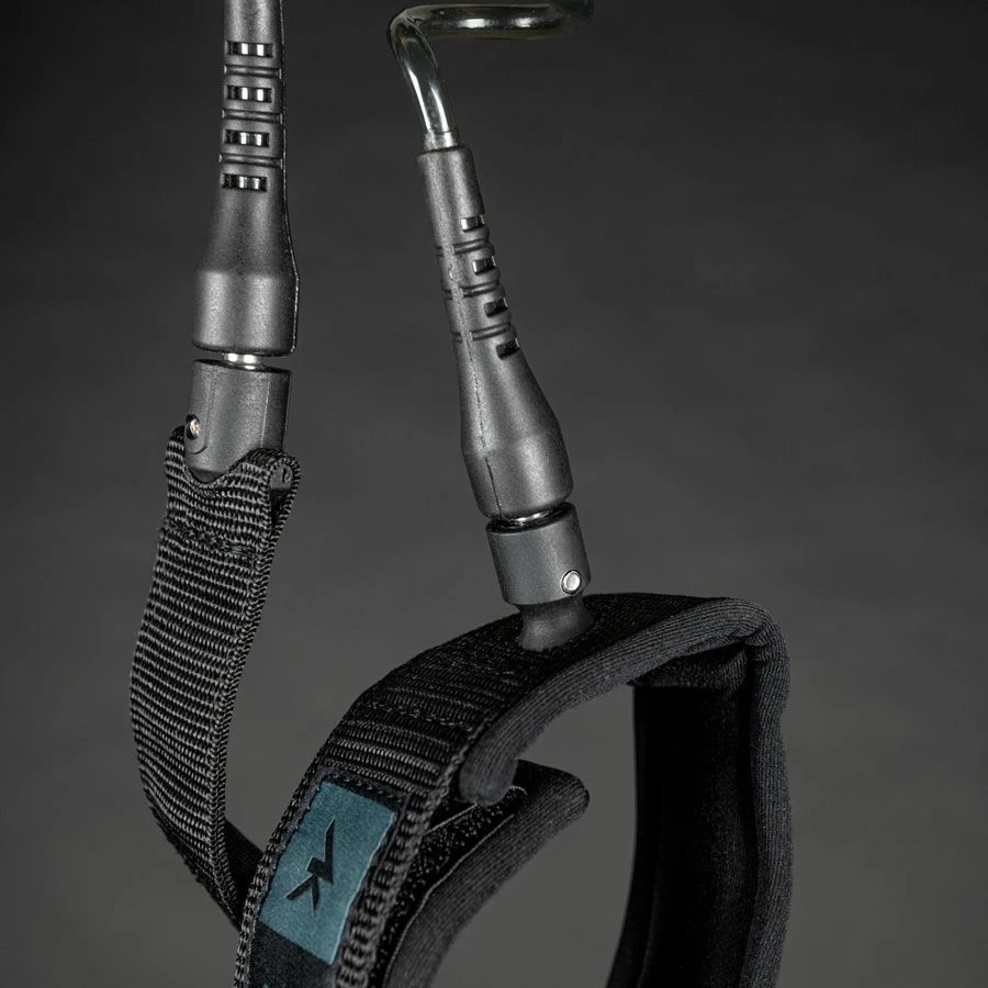 AK Coil Wingboarding Calf/ Ankle Leash - Black And Teal 6' Discounts Apply ! 4 AK Coil Wingboarding Calf/ Ankle Leash - Black And Teal 6' Discounts Apply ! - Image 2