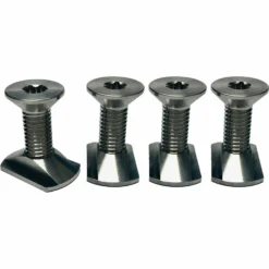 Foilite - M8 Titanium Hydrofoil Hardware Set - 4 Track Nuts And 4 M8 Screws Discounts Apply ! -surf sale shop foilite titanium m8 screw track nut set 2