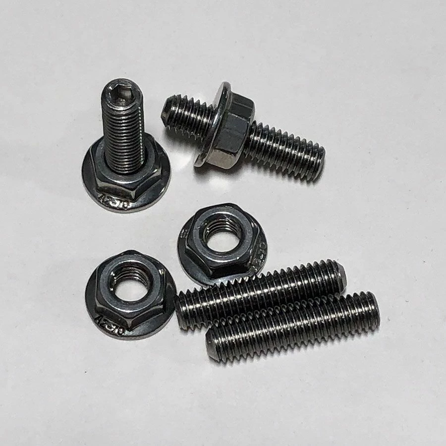 PKS - M6 Studs(4) With Flanged Nuts(4) For Hydrofoil Mounting Discounts Apply ! 3 PKS - M6 Studs(4) With Flanged Nuts(4) For Hydrofoil Mounting Discounts Apply !